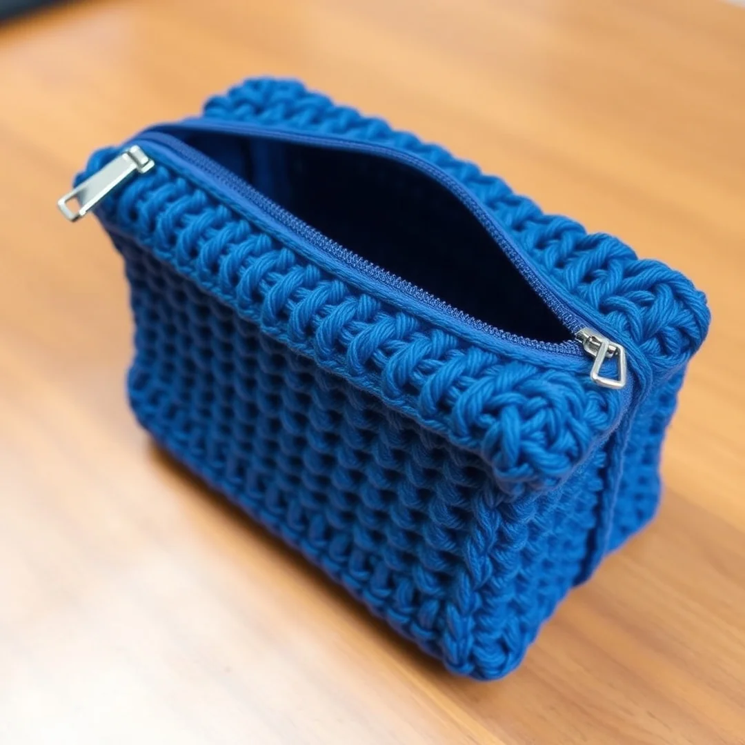 Small Zipper Pouch - 17 Cute Crochet Ideas for Beginners Easy Fun Creative Projects