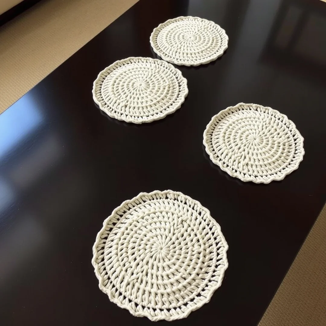 Basic Crochet Coasters - 17 Cute Crochet Ideas for Beginners Easy Fun Creative Projects
