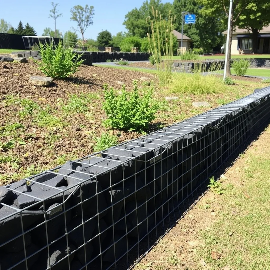 Gabion Basket Edging - 17 DIY Flower Bed Border Ideas for Garden Edging Style