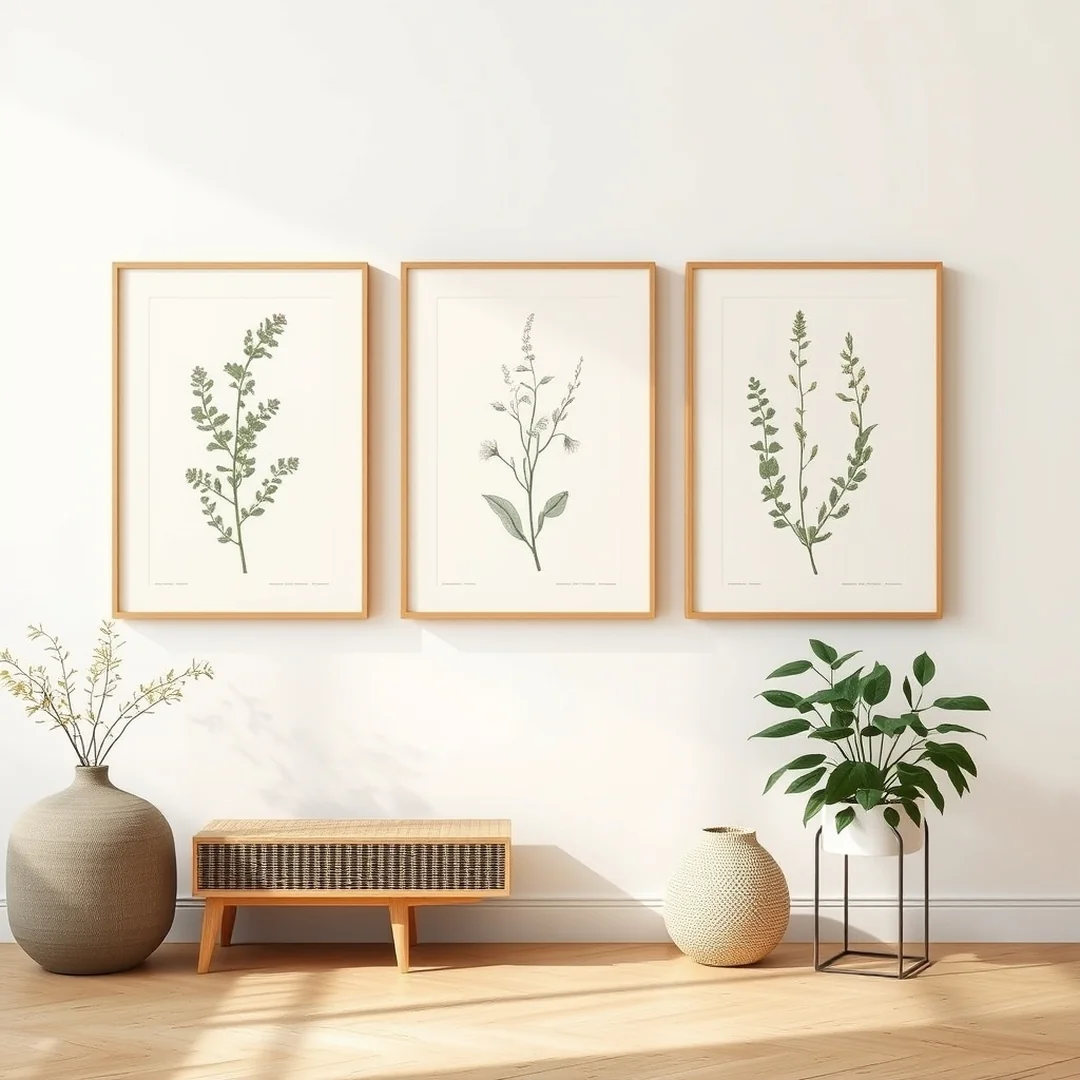 Botanical Print Displays - 17 Dreamy DIY Home Aesthetic Upgrade Ideas for Spaces