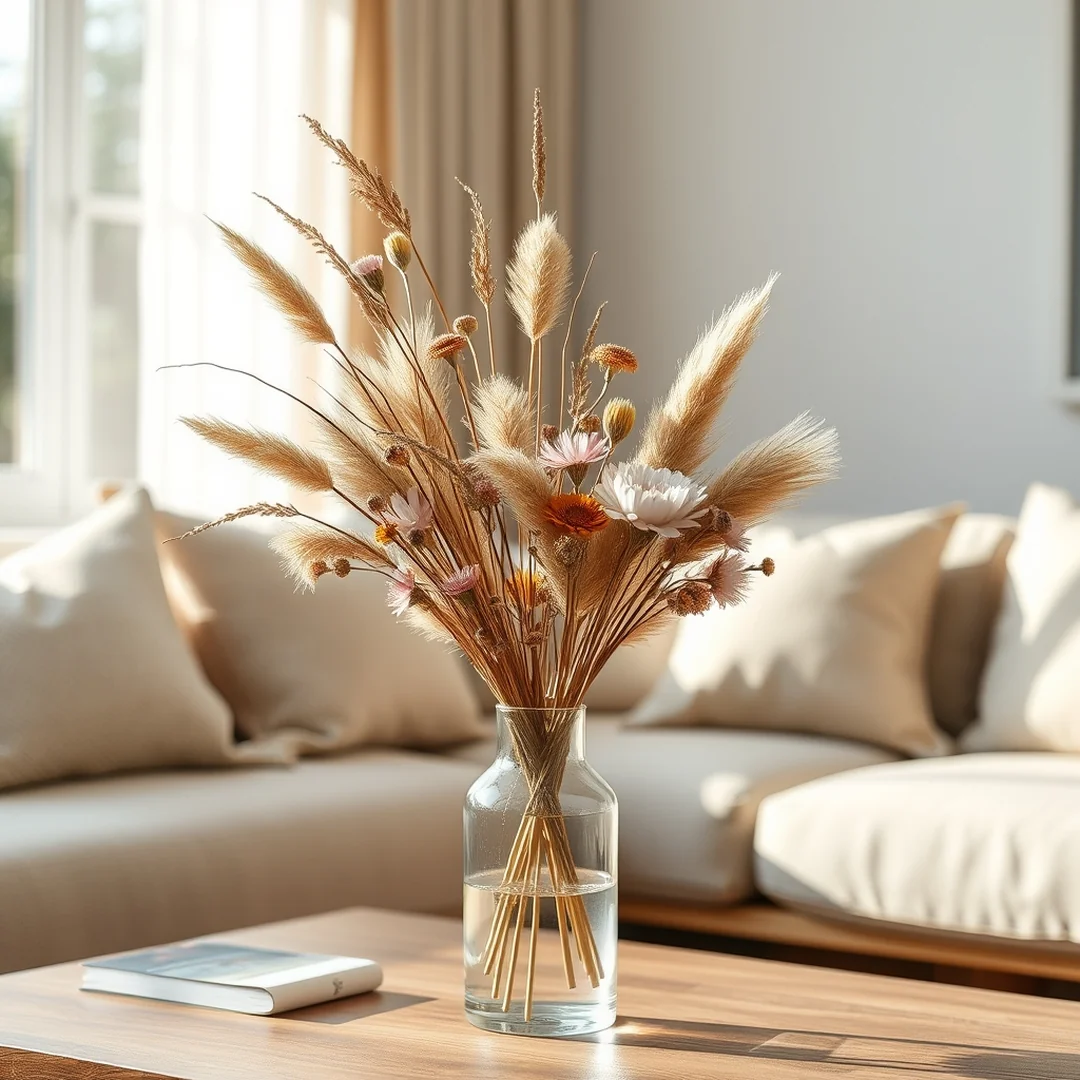 DIY Dried Flower Arrangements - 17 Dreamy DIY Home Aesthetic Upgrade Ideas for Spaces