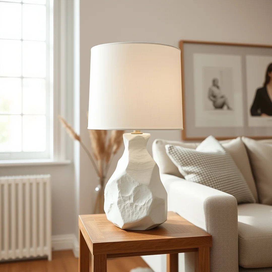 Plaster Lamp Refresh - 17 Dreamy DIY Home Aesthetic Upgrade Ideas for Spaces