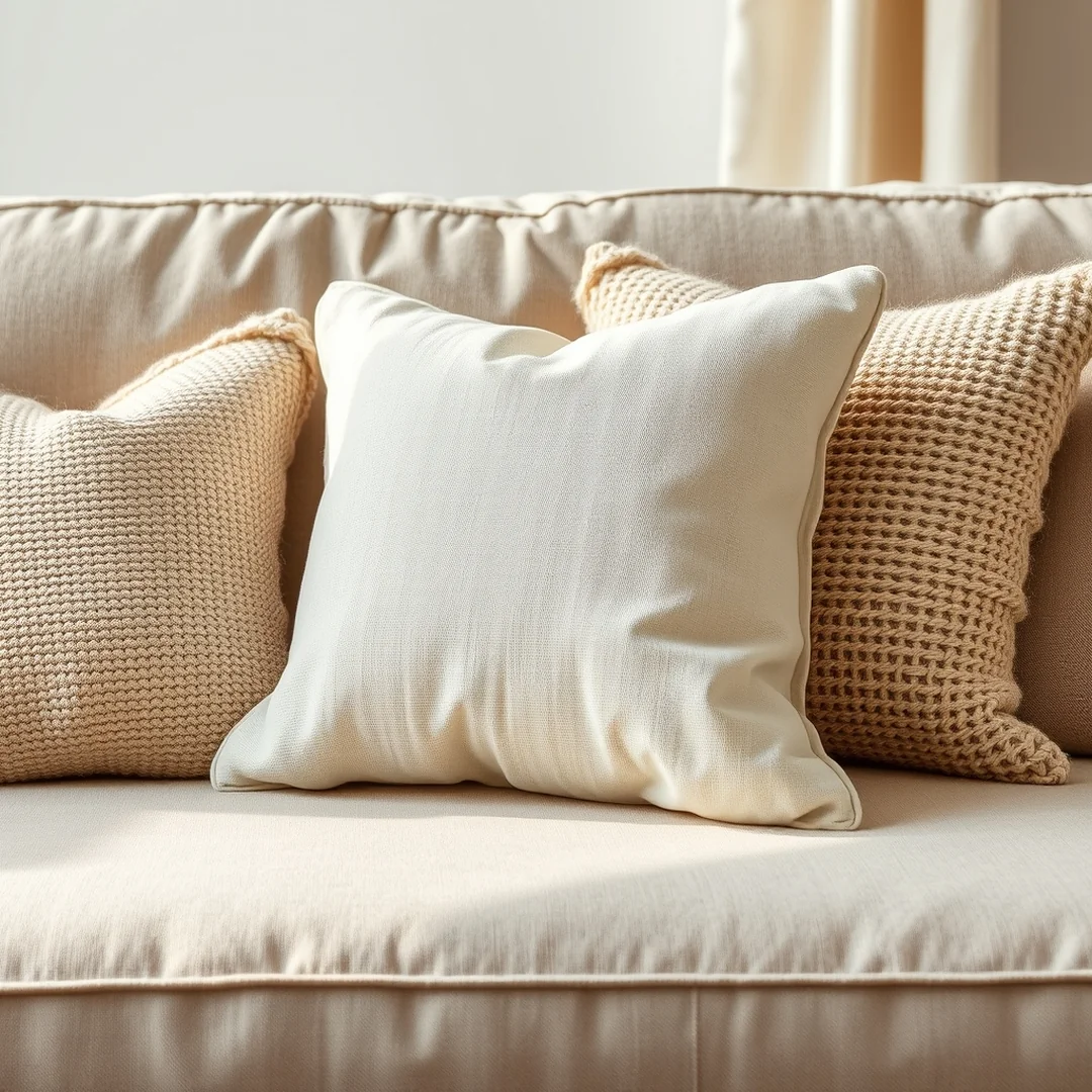 Textural Throw Pillows - 17 Dreamy DIY Home Aesthetic Upgrade Ideas for Spaces