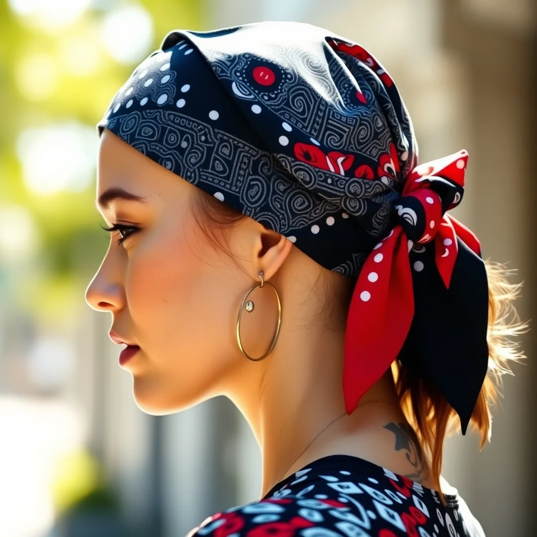 Bold Printed Bandanas - 17 Early 2000s Street Fashion Women Trendy Looks Now