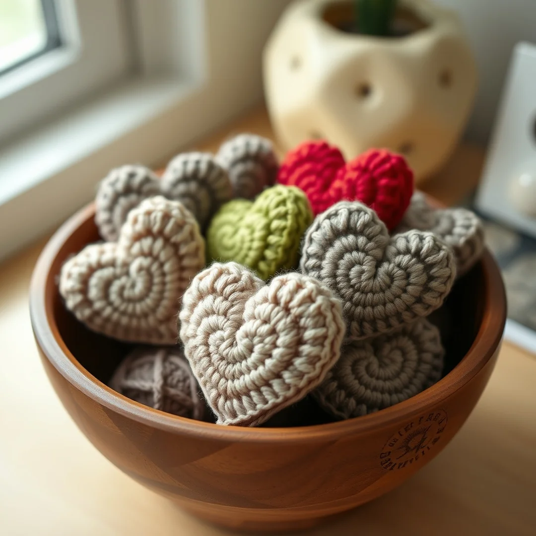 Small Amigurumi Hearts - 17 Easy Crochet Ideas for Beginners Simple and Creative