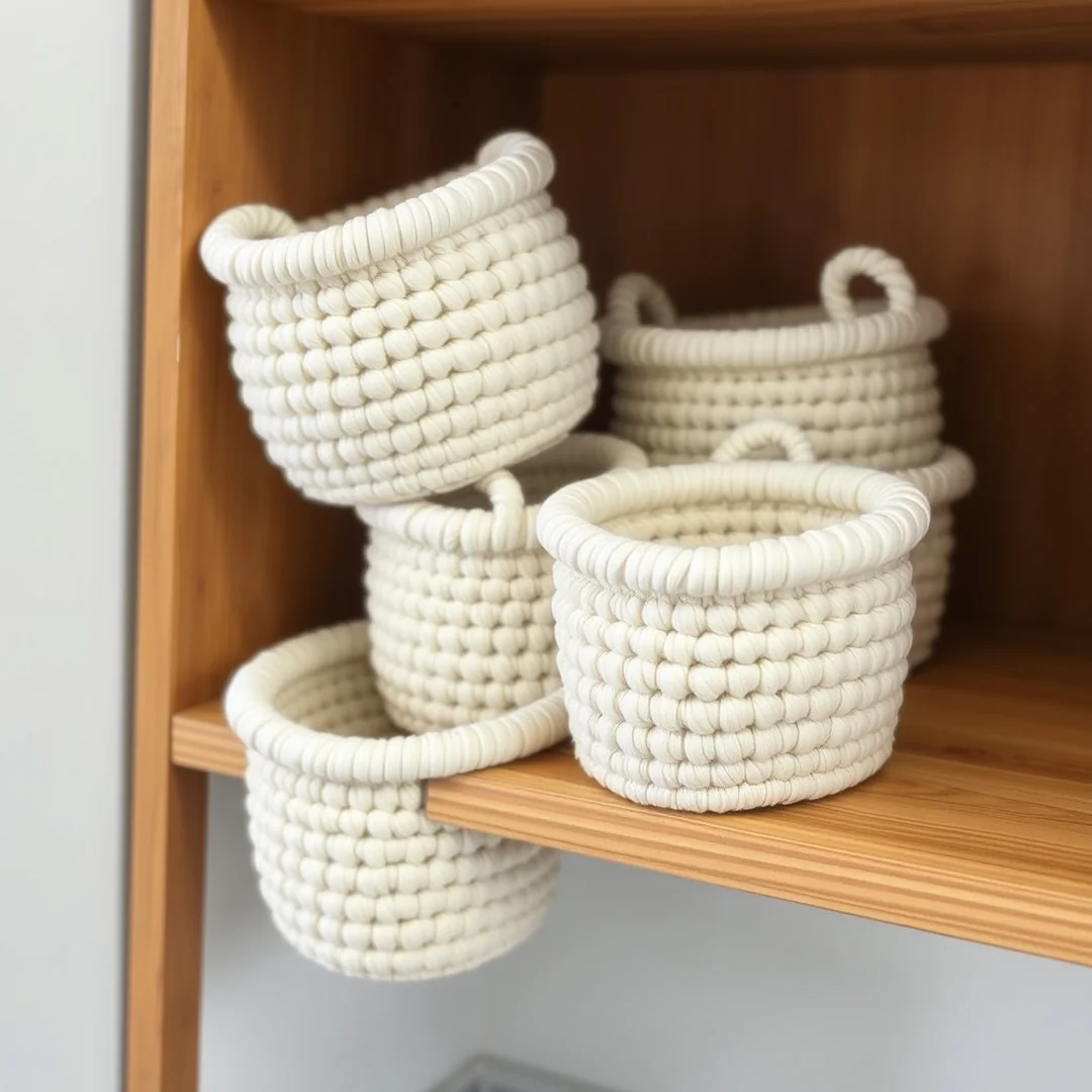 Small Storage Baskets - 17 Easy Crochet Ideas for Beginners Simple and Creative