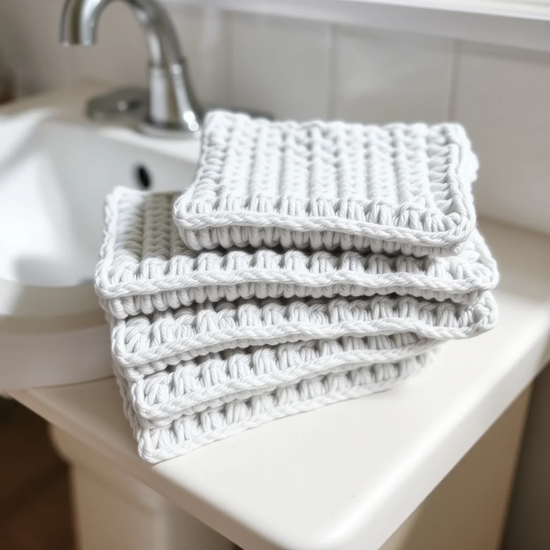 Textured Washcloth Ideas - 17 Easy Crochet Ideas for Beginners Simple and Creative