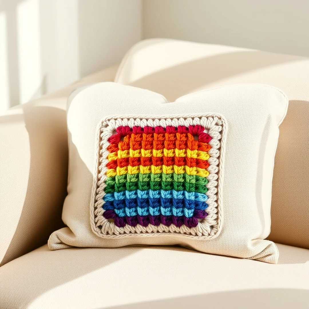 Mini Rainbow Block - 17 Easy Pixel Crochet Patterns for Beginners Creative Fun