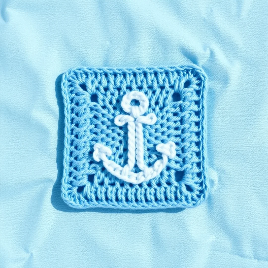 Simple Pixel Anchor Design - 17 Easy Pixel Crochet Patterns for Beginners Creative Fun