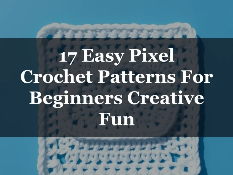 17 Easy Pixel Crochet Patterns For Beginners Creative Fun - 17 Easy Pixel Crochet Patterns for Beginners Creative Fun