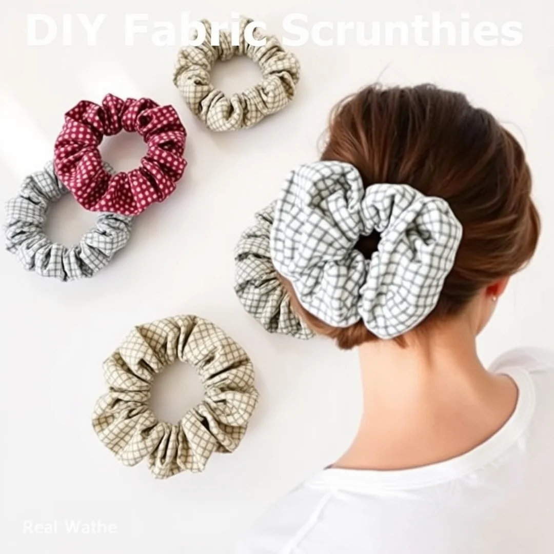 DIY Fabric Scrunchies - 17 Easy Sewing Projects That Look Cute and Useful Ideas