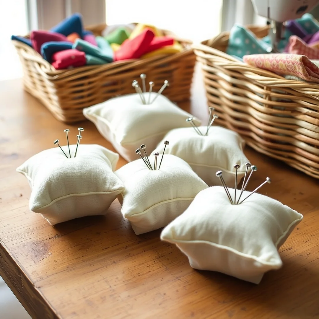 Basic Fabric Pincushions - 17 Easy Sewing Projects That Look Cute and Useful Ideas