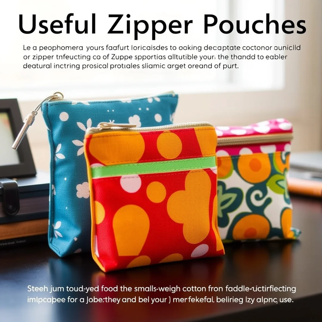 Useful Zipper Pouches - 17 Easy Sewing Projects That Look Cute and Useful Ideas