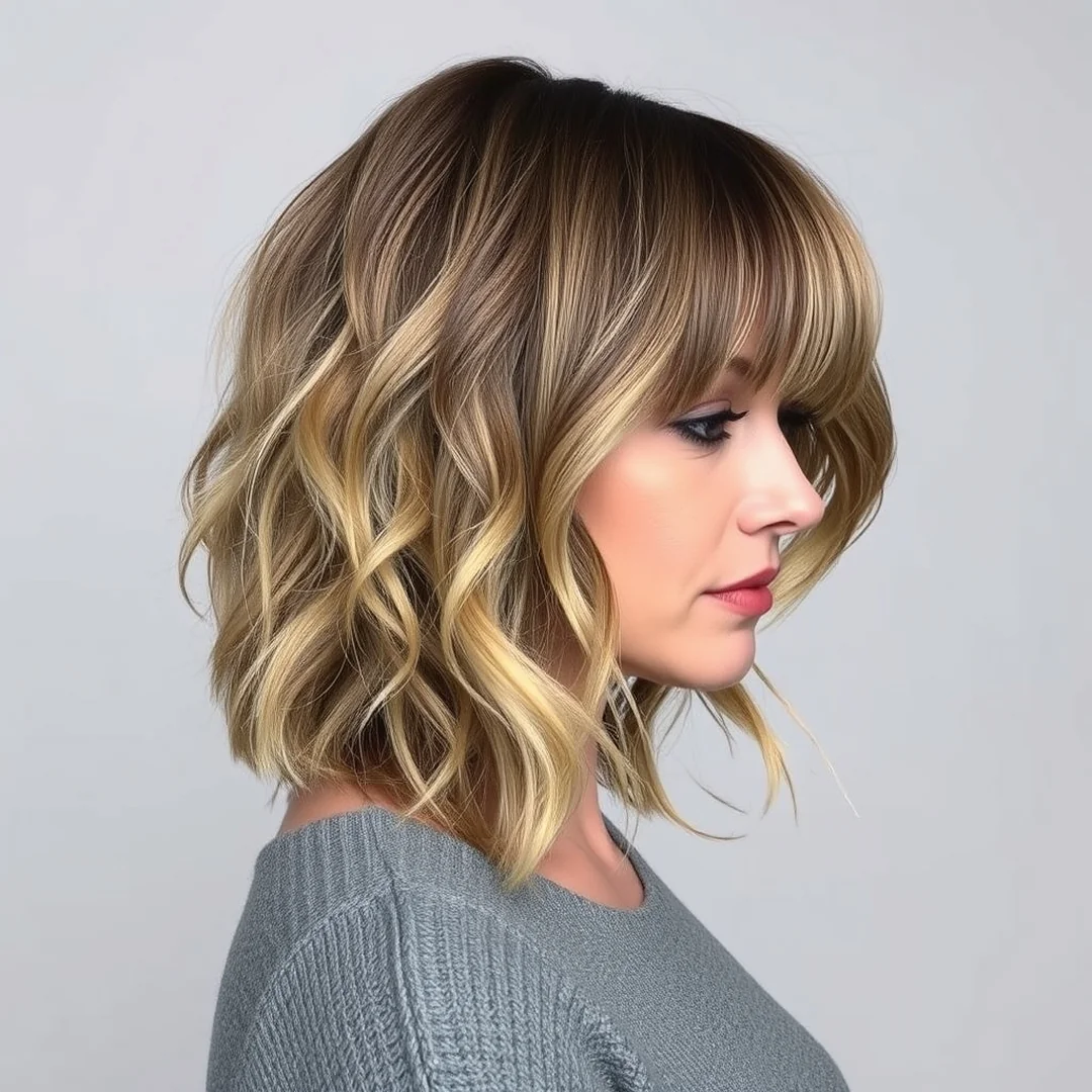Shaggy Curtain Bangs Cut - 17 Face Framing Curtain Bangs Wavy Hair Layered Styles