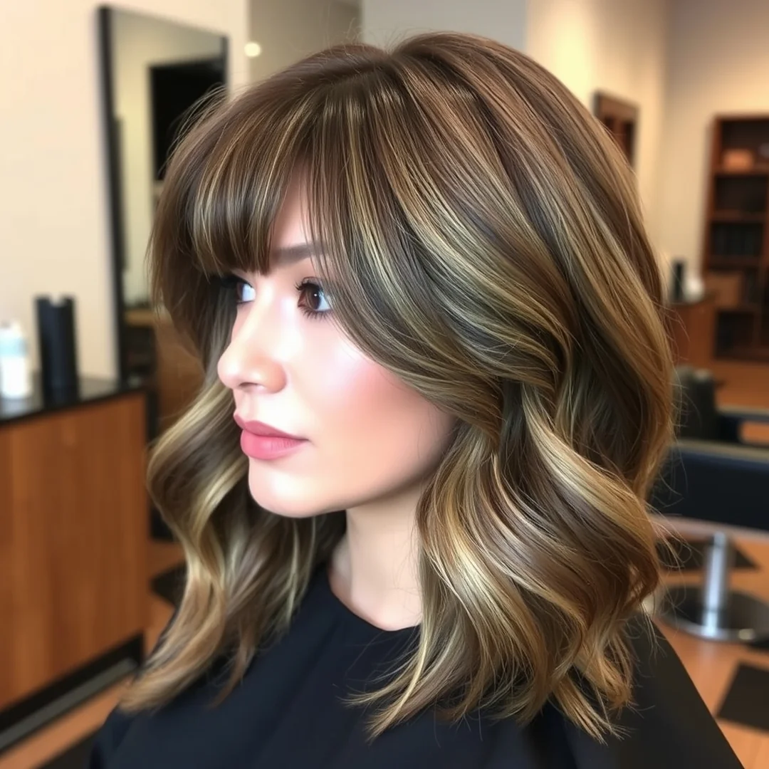 Deep Part With Curtain Bangs - 17 Face Framing Curtain Bangs Wavy Hair Layered Styles