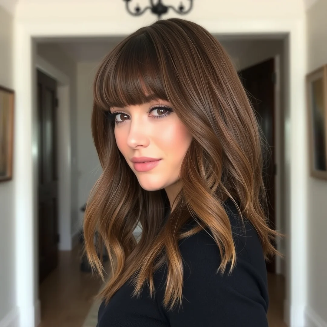 Face Framing Curtain Bangs - 17 Face Framing Curtain Bangs Wavy Hair Layered Styles