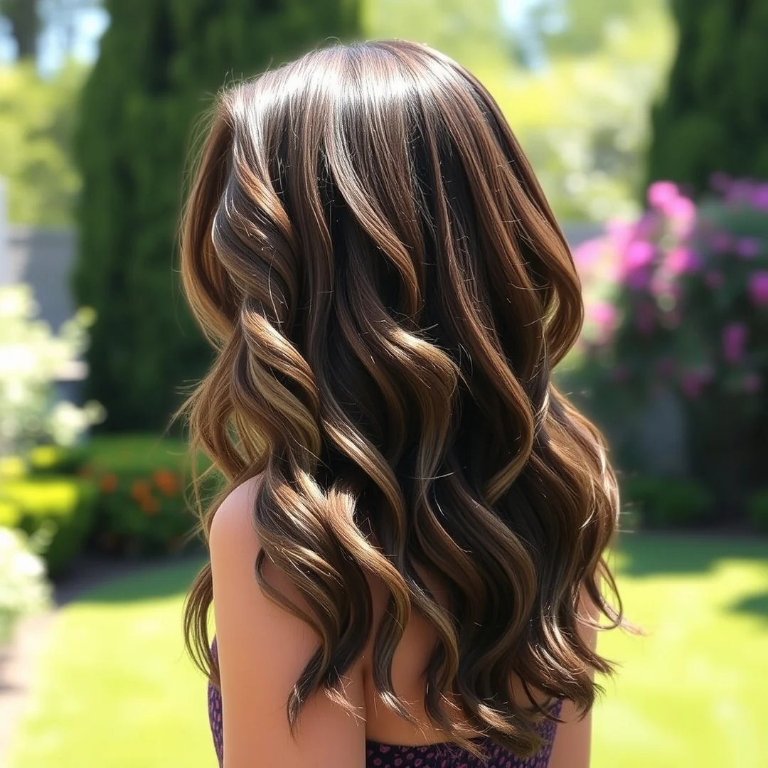Long Wavy Face-Framing Layers - 17 Face Framing Curtain Bangs Wavy Hair Layered Styles