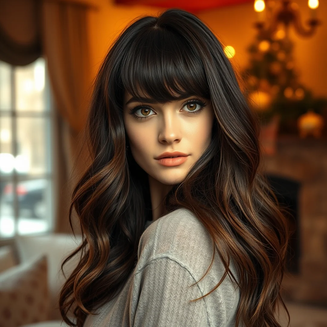 Heavy Curtain Bangs - 17 Face Framing Curtain Bangs Wavy Hair Layered Styles