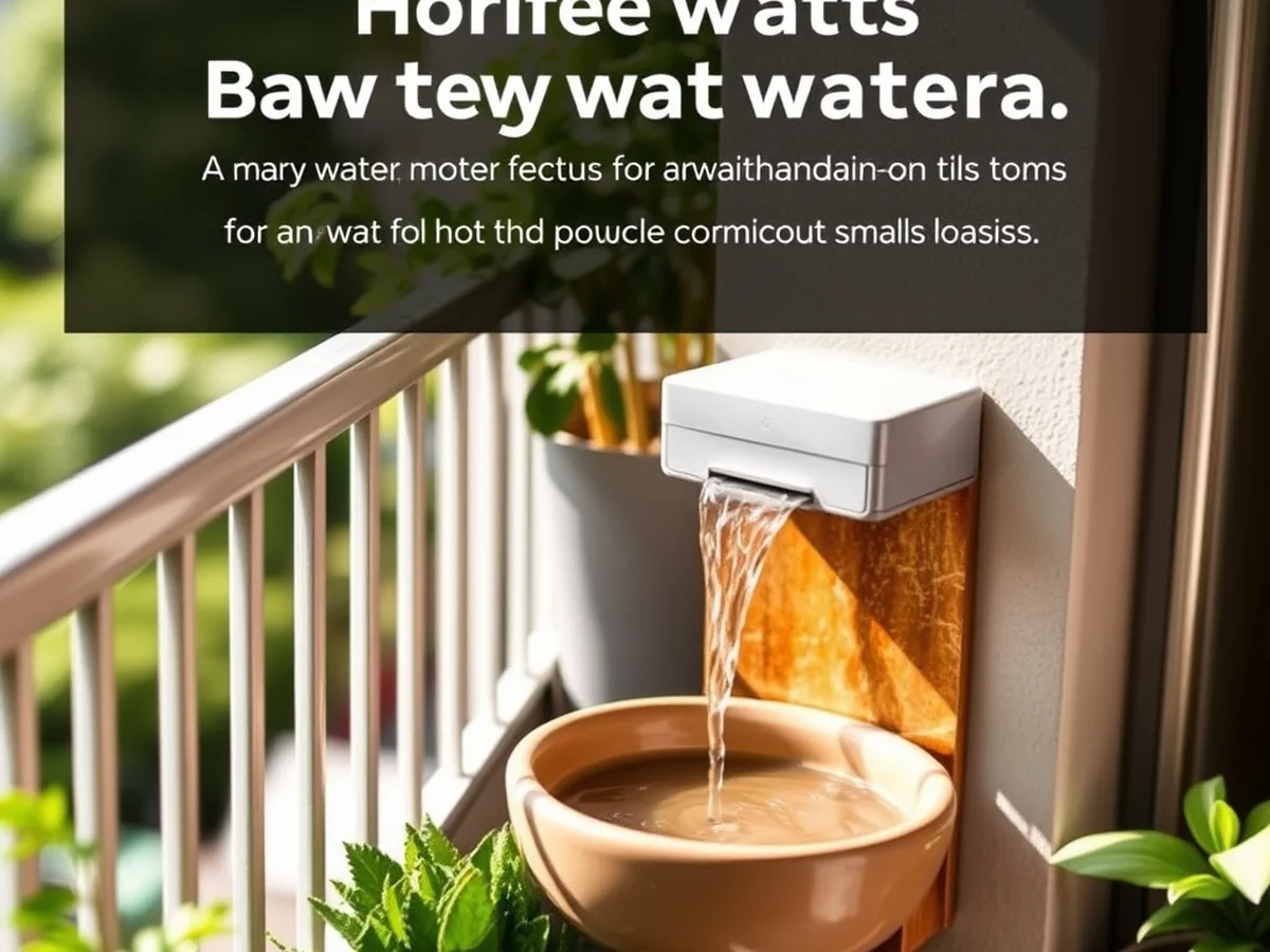 Balcony Water Feature - 17 Homemade Water Fountain Ideas for Garden Oasis