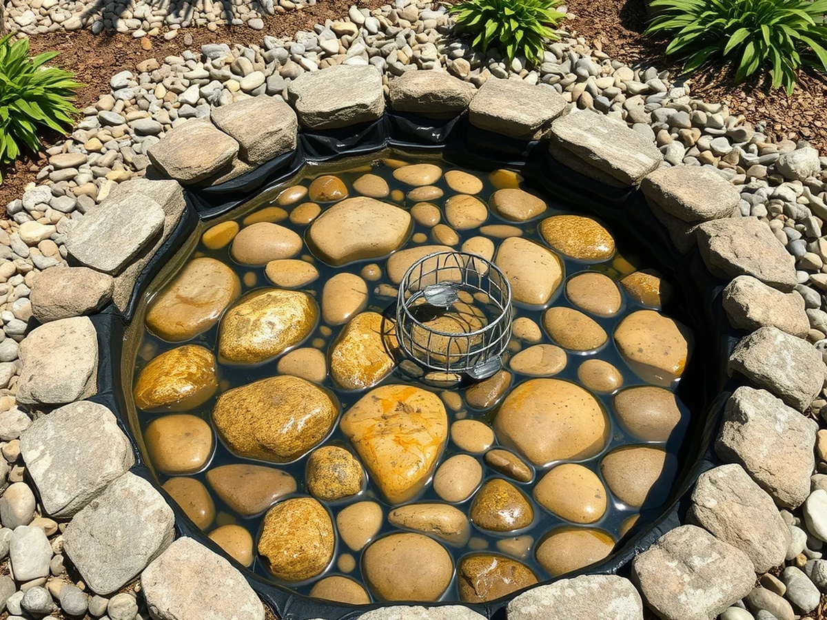 River Rock Basin - 17 Homemade Water Fountain Ideas for Garden Oasis