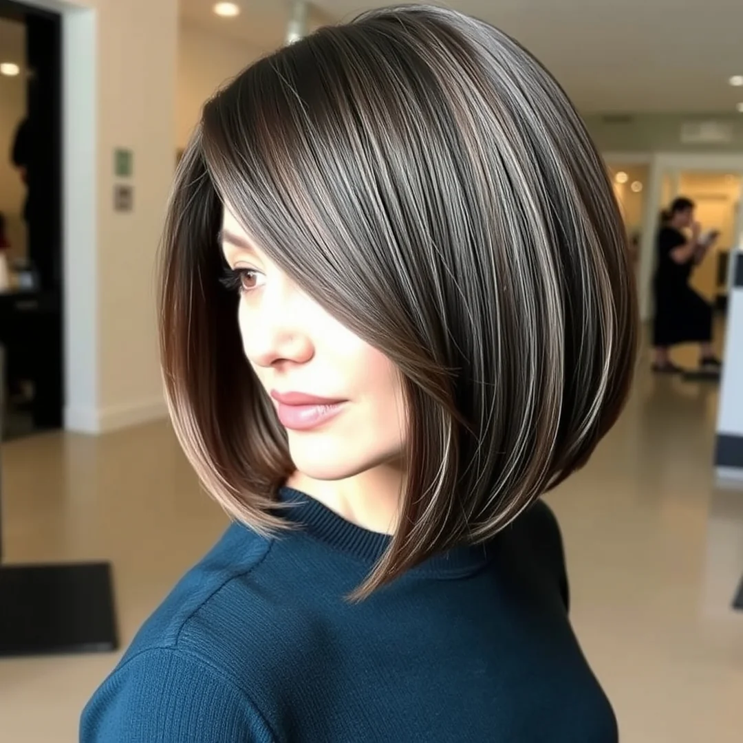 Blunt Cut Side Bangs - 17 Long Bob Side Bangs Soft Structured Modern Style Now
