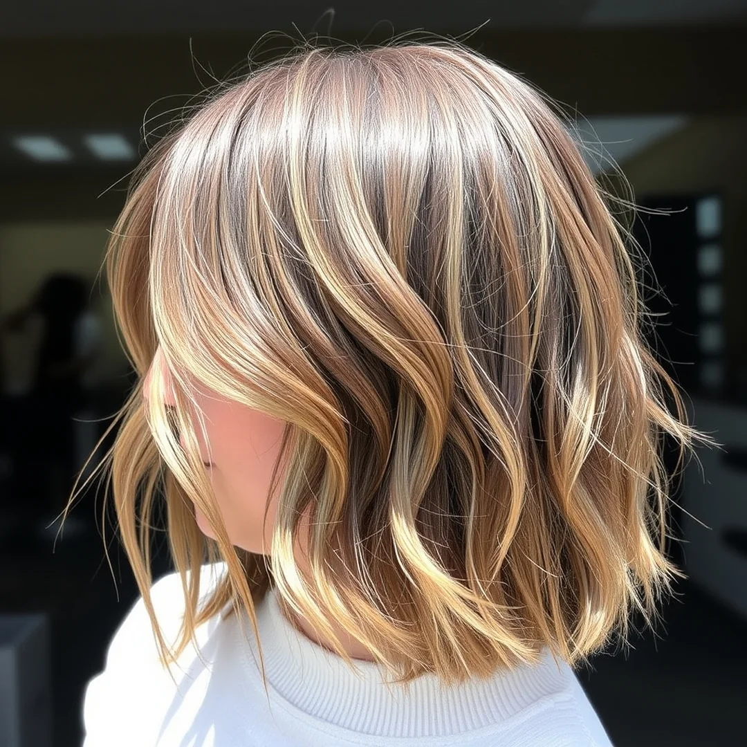 Texturizing Spray Application - 17 Long Bob Side Bangs Soft Structured Modern Style Now