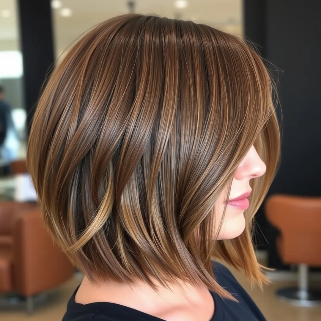 Layered Lob Haircut Style - 17 Long Bob Side Bangs Soft Structured Modern Style Now