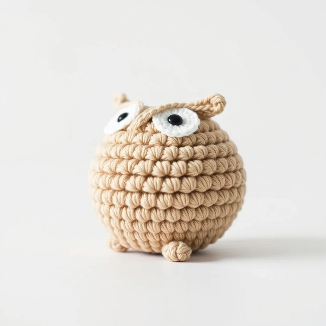 Simple Sphere Owl - 17 Owl Crochet Pattern Free Cute Amigurumi Beginner Ideas