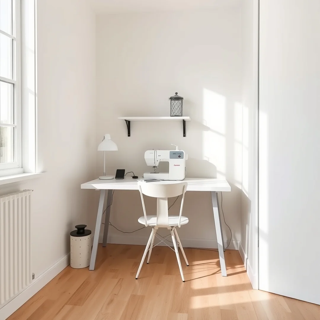 Corner Desk Layouts - 17 Sewing Area Ideas for Small Spaces Feel Bigger Smart