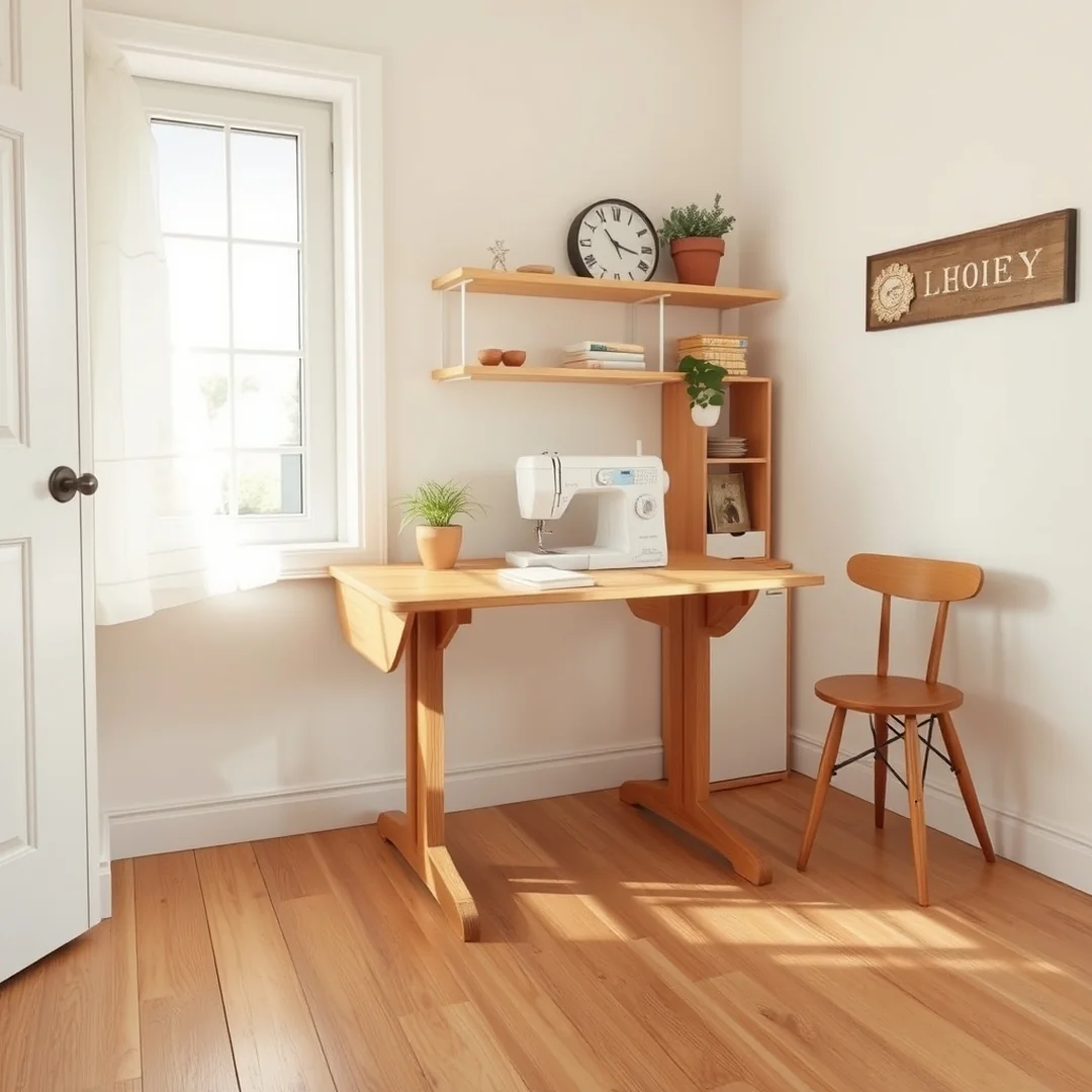 Drop Leaf Tables - 17 Sewing Area Ideas for Small Spaces Feel Bigger Smart