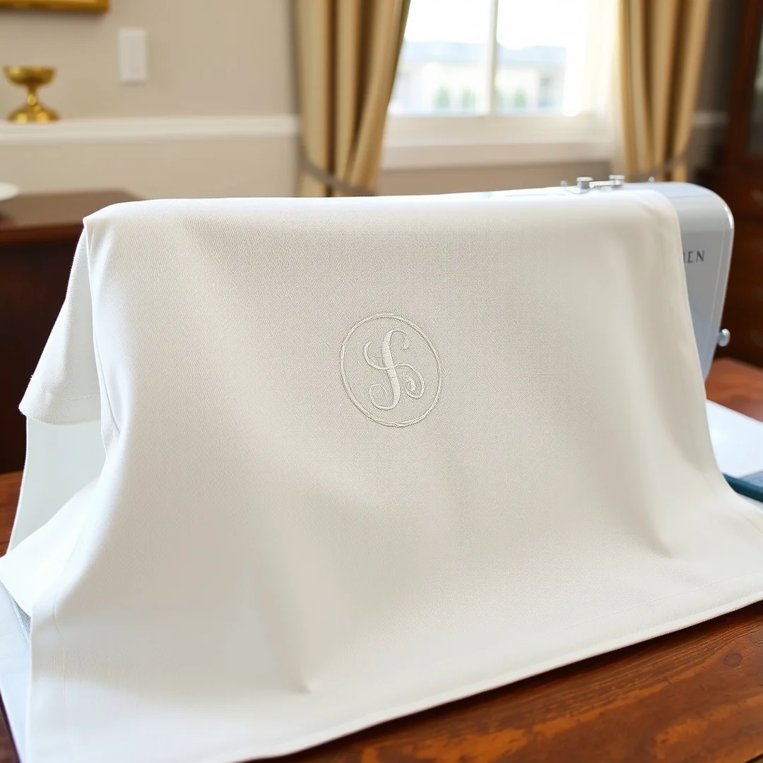 Embroidered Custom Cover - 17 Sewing Machine Cover Ideas How to Sew One Yourself