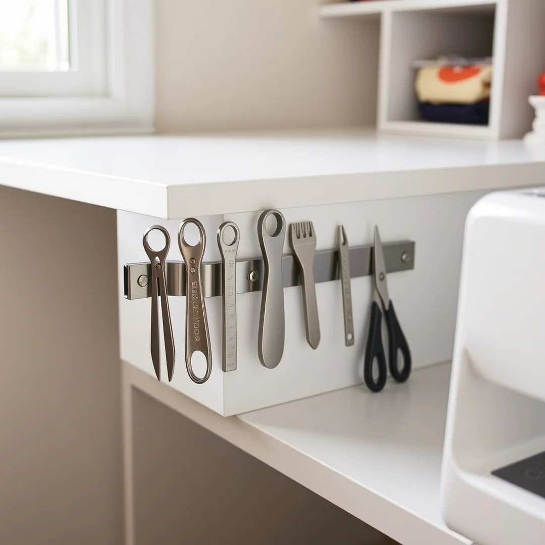 Rotary Cutter Storage - 17 Small Sewing Room Ideas for Spacious Organized Setup