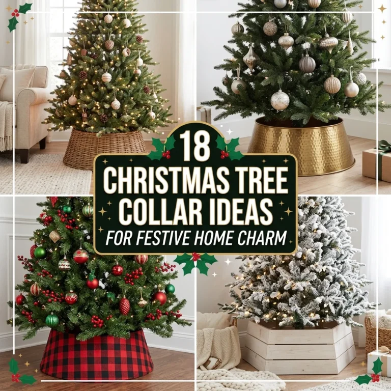 18 Christmas Tree Collar Ideas for Festive Home Charm