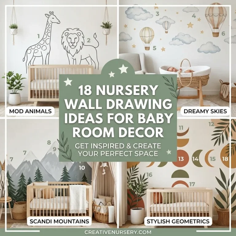 18 Nursery Wall Drawing Ideas for Baby Room Decor
