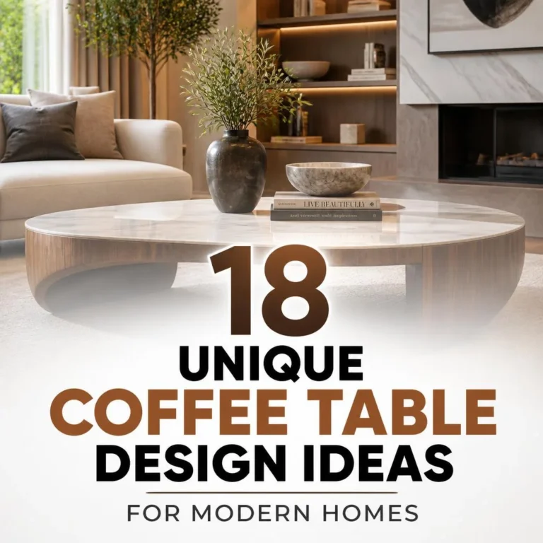 18 Unique Coffee Table Design Ideas for Modern Homes