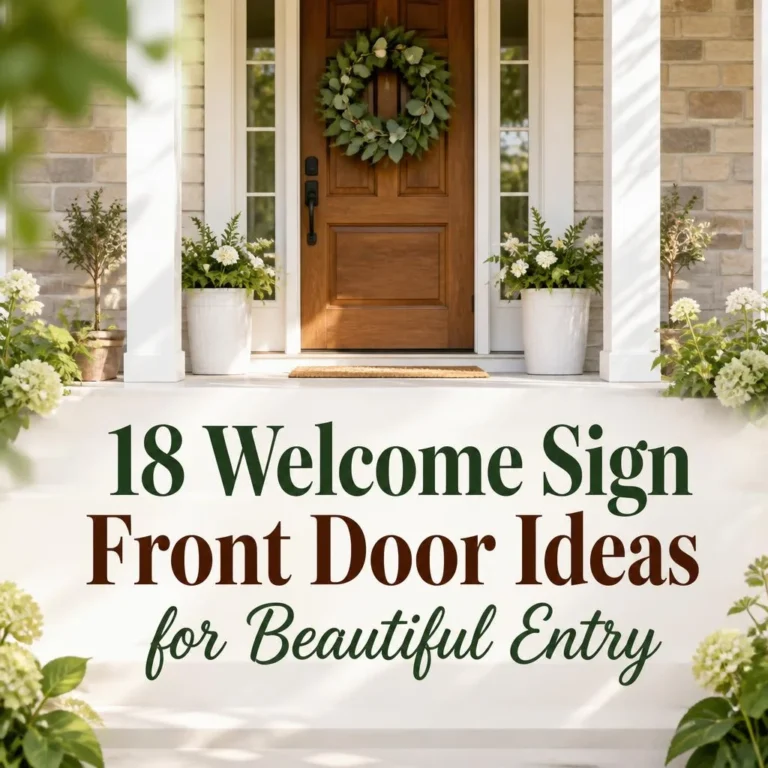 18 Welcome Sign Front Door Ideas for Beautiful Entry
