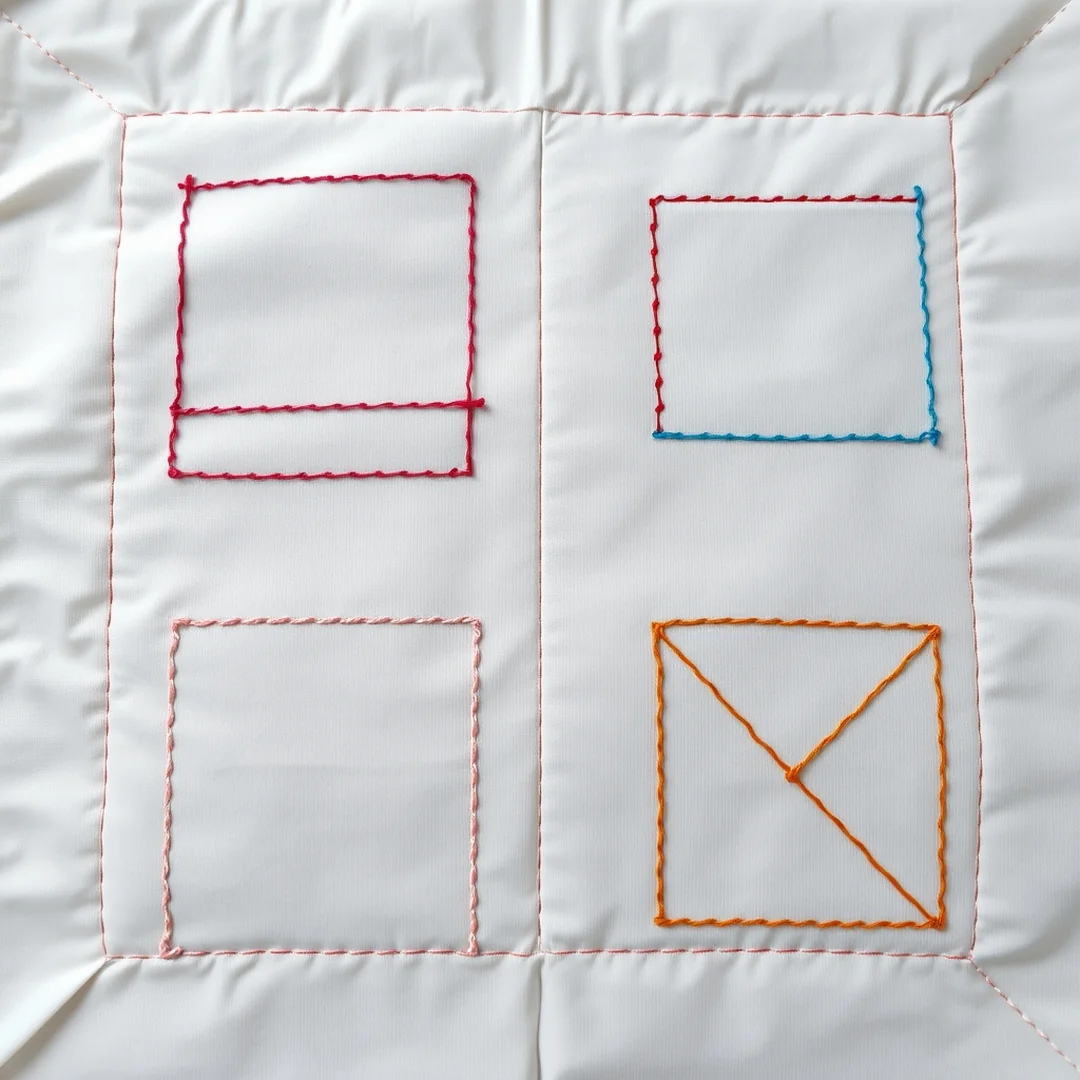 Geometric Shape Patterns - 18 Beginner Embroidery Patterns Easy Beautiful Designs