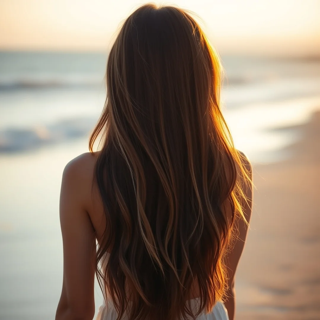 Sun Kissed Ends - 18 Brown Hair Blonde Highlights Rich Natural Look Ideas