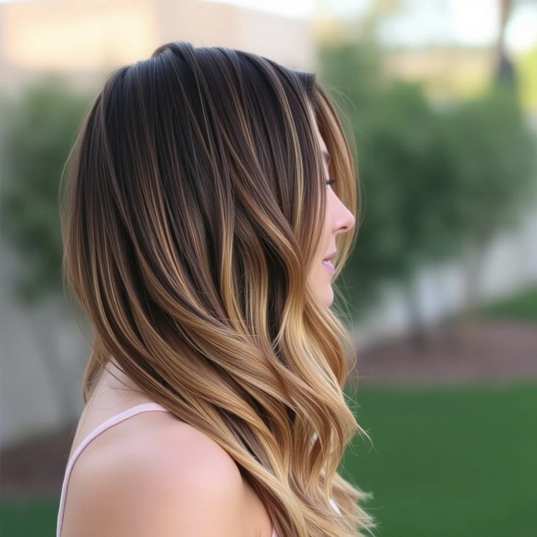 Low Maintenance Caramel Highlights - 18 Brown Hair Blonde Highlights Rich Natural Look Ideas
