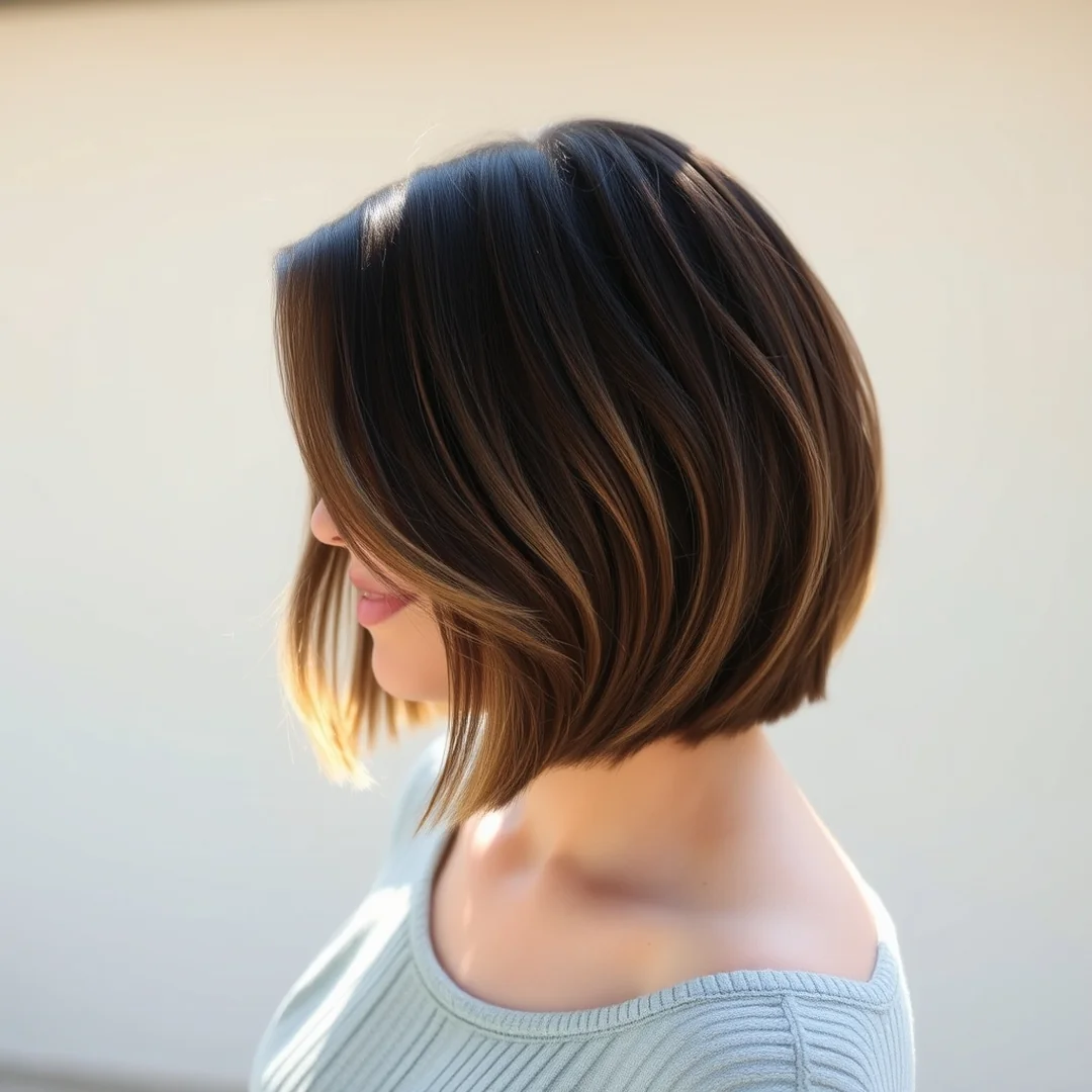 Sun Kissed Ends - 18 Chic Short Brown Hairstyles Highlights Modern Look Now