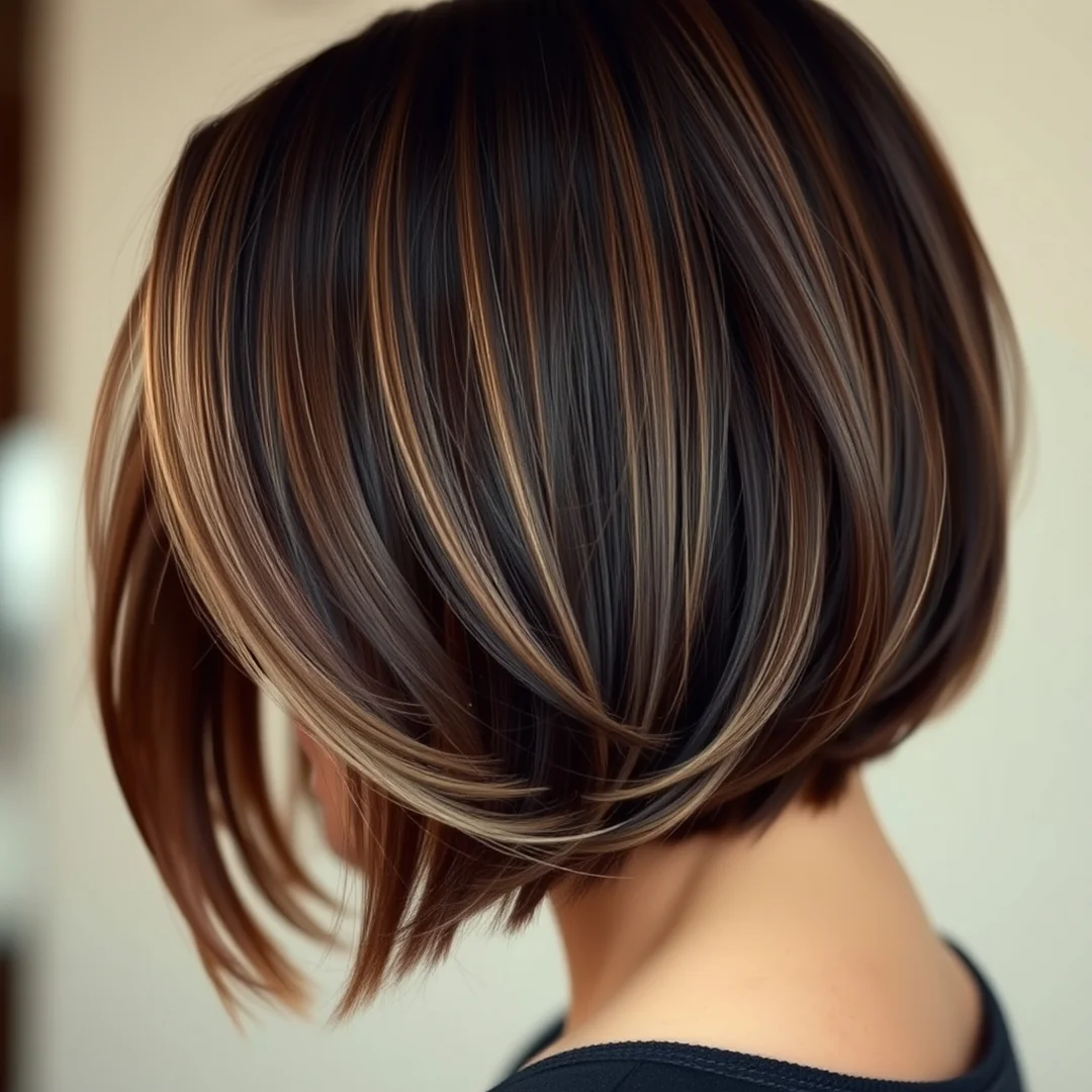 Subtle Caramel Balayage - 18 Chic Short Brown Hairstyles Highlights Modern Look Now