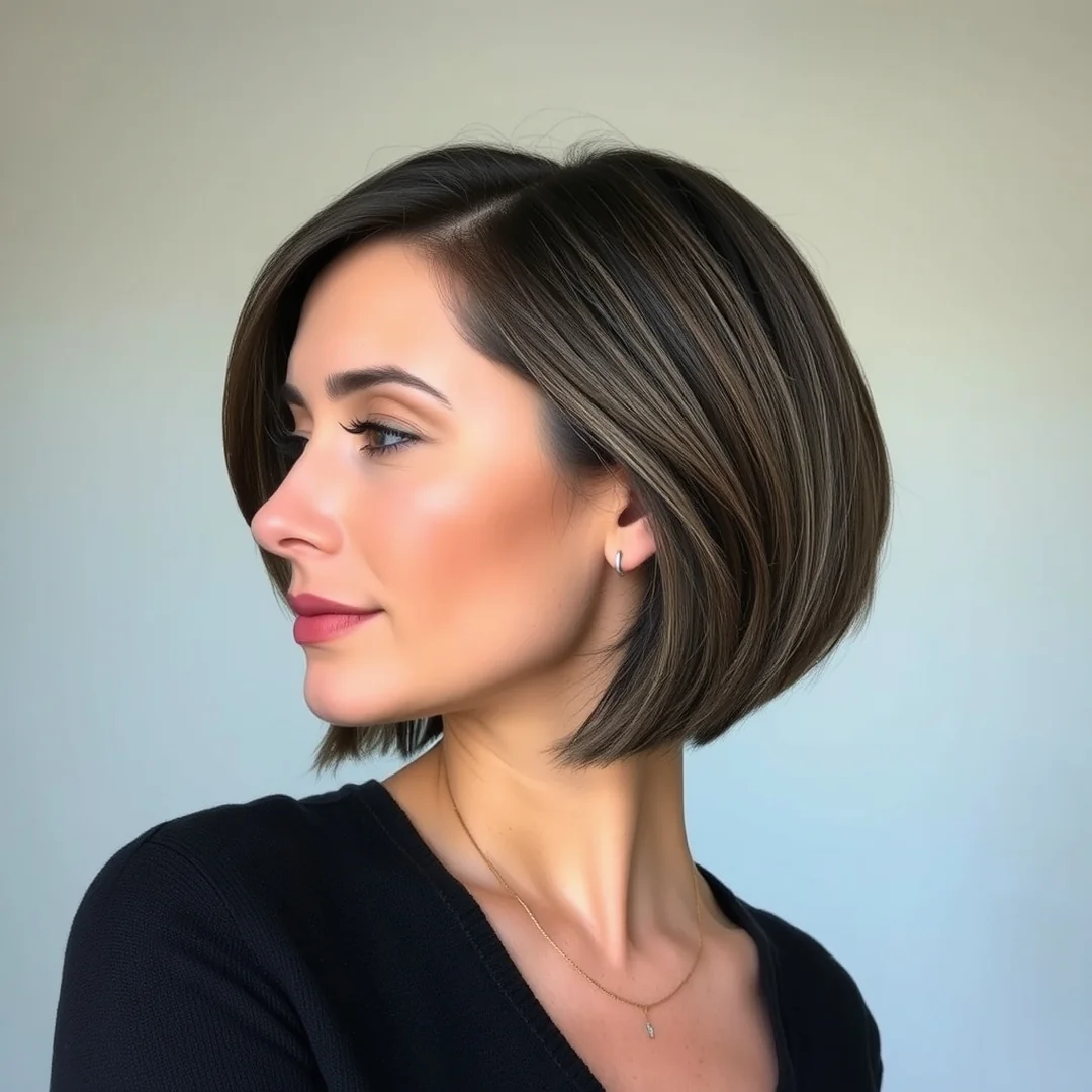 Cool Ash Highlights - 18 Chic Short Brown Hairstyles Highlights Modern Look Now