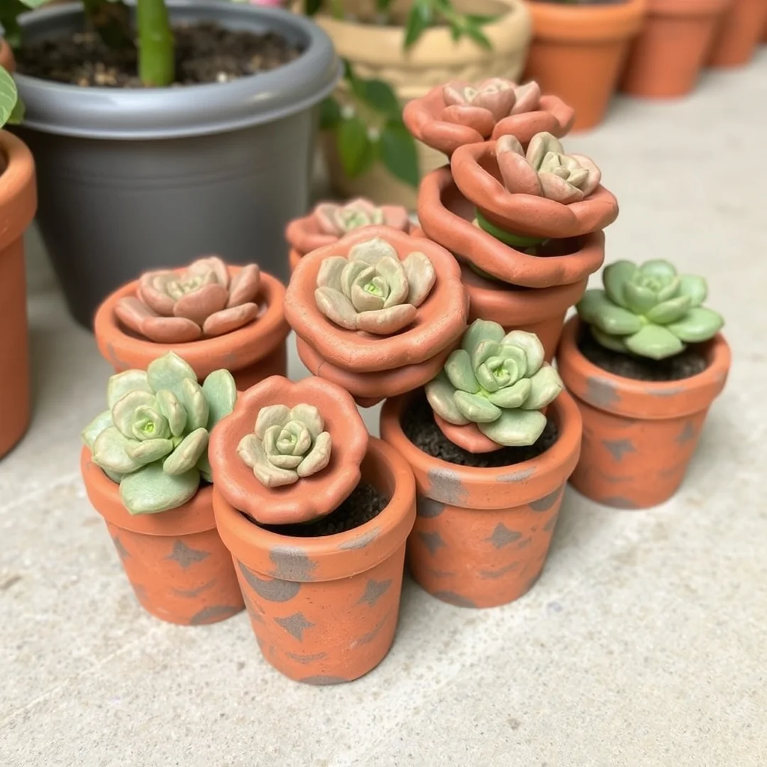 Terracotta Pot Clusters - 18 DIY Container Gardening Ideas for Small Spaces Home
