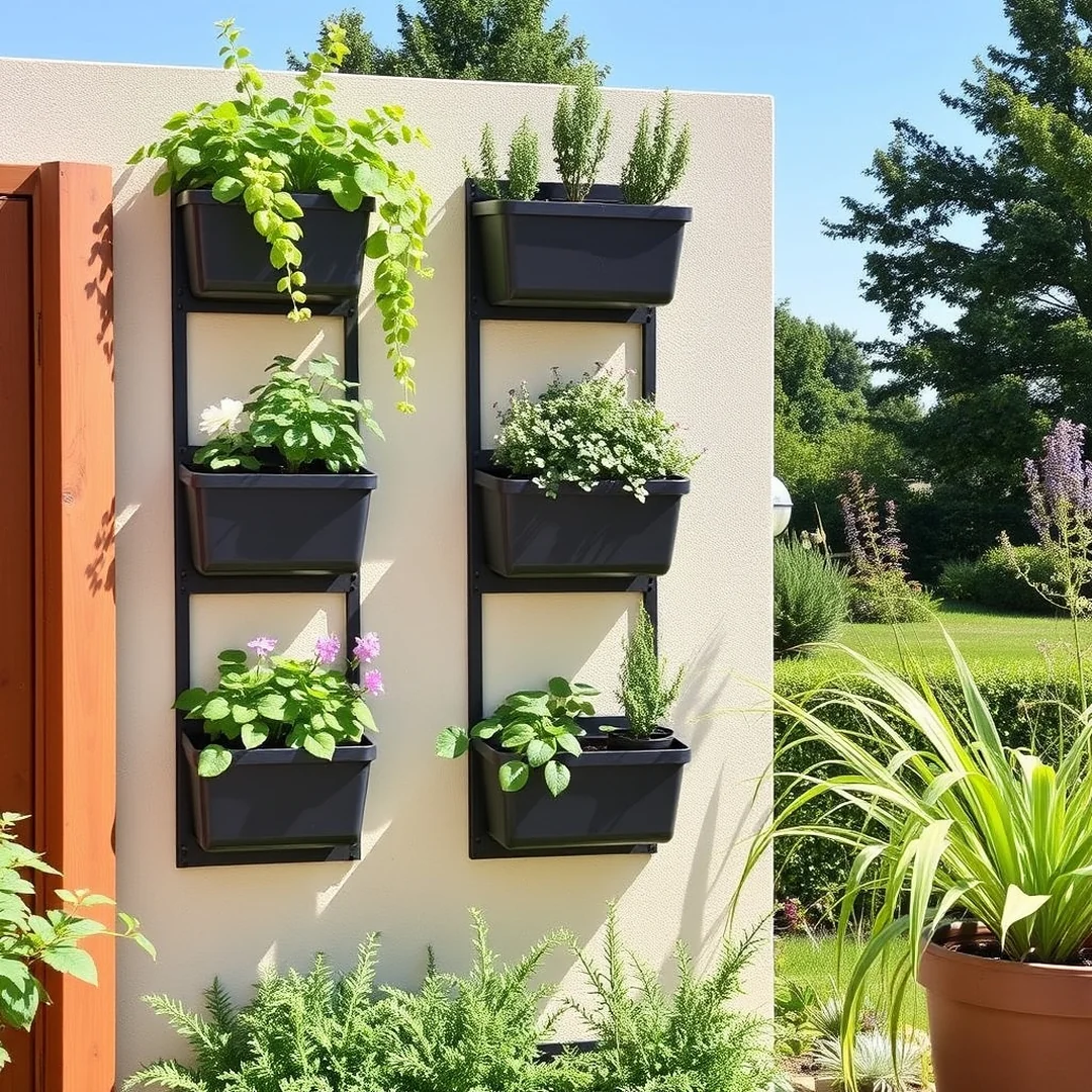 Vertical Wall Planters - 18 DIY Container Gardening Ideas for Small Spaces Home