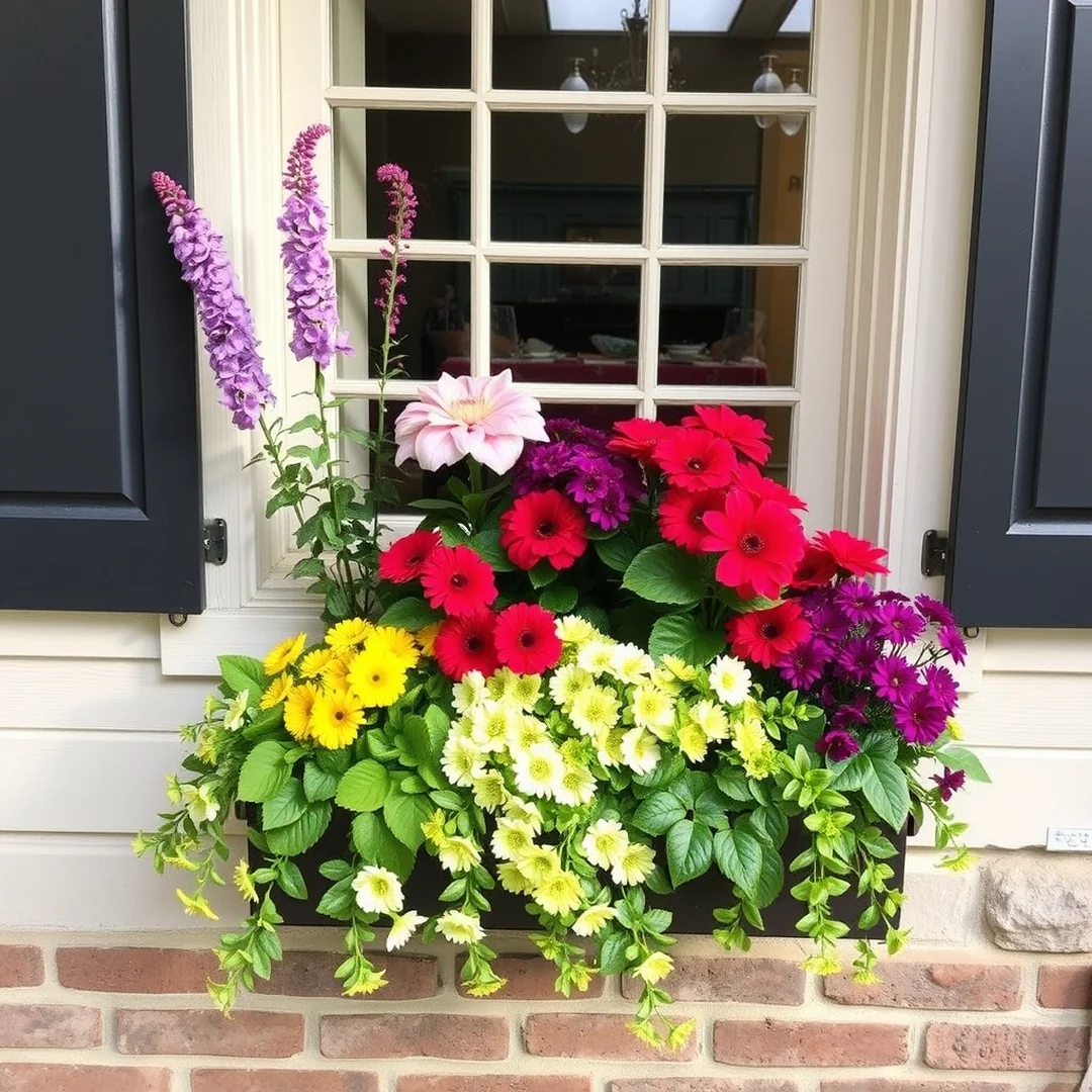 Window Box Arrangements - 18 DIY Container Gardening Ideas for Small Spaces Home