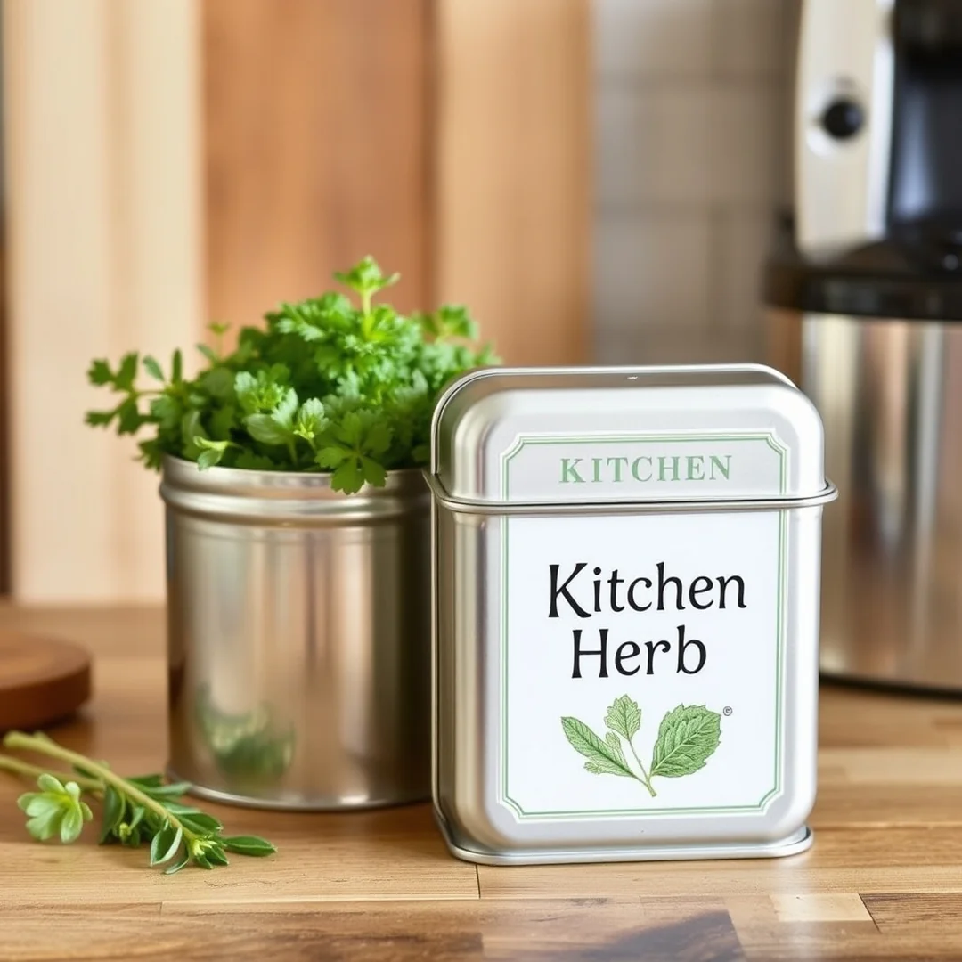 Kitchen Herb Tins - 18 DIY Container Gardening Ideas for Small Spaces Home