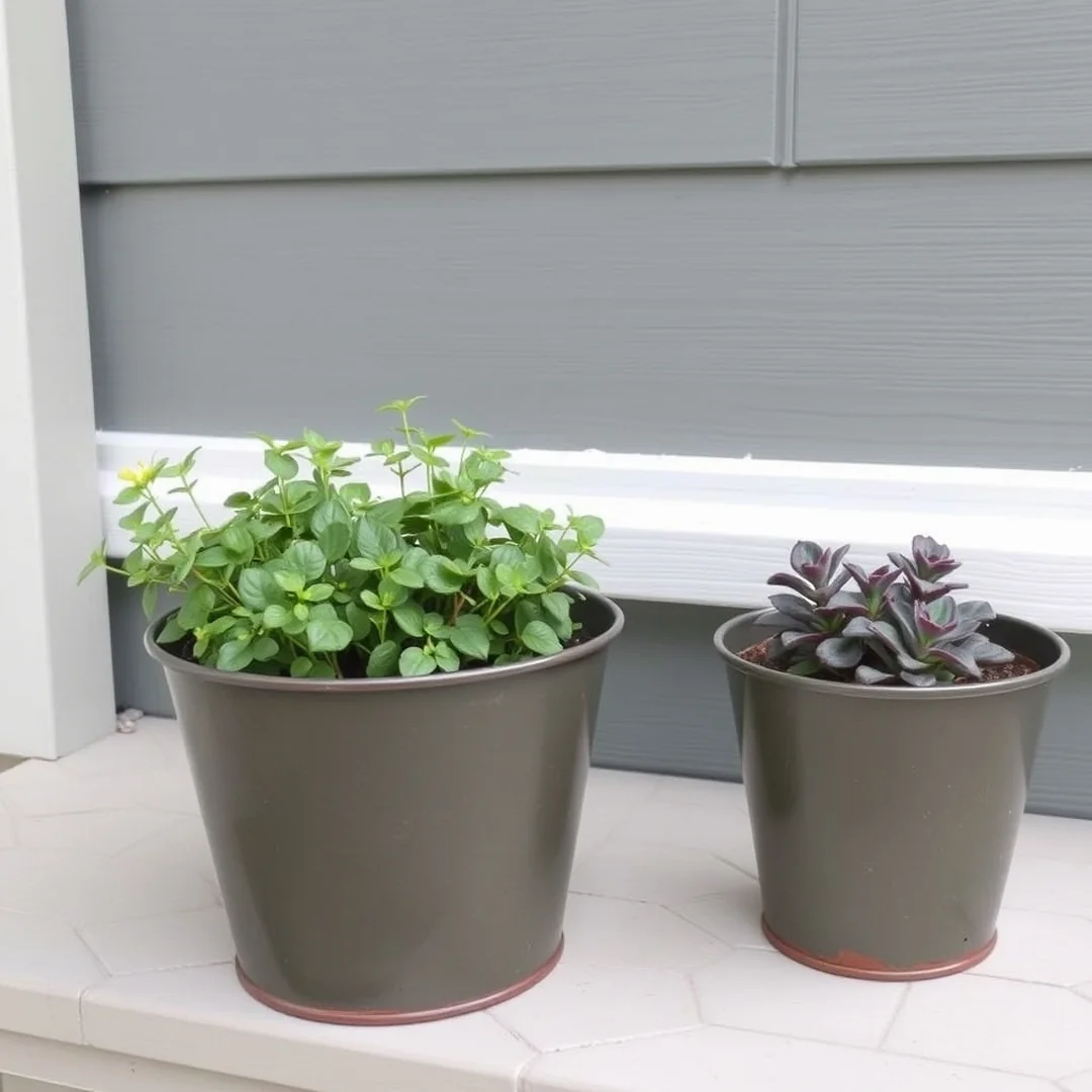Recycled Tin Planters - 18 DIY Container Gardening Ideas for Small Spaces Home