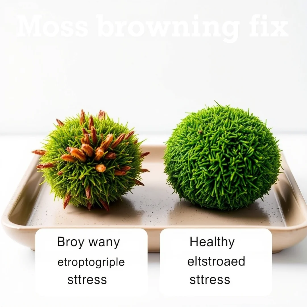 Moss Browning Fixes - 18 DIY Moss Ball Project Step by Step Beginner Guide