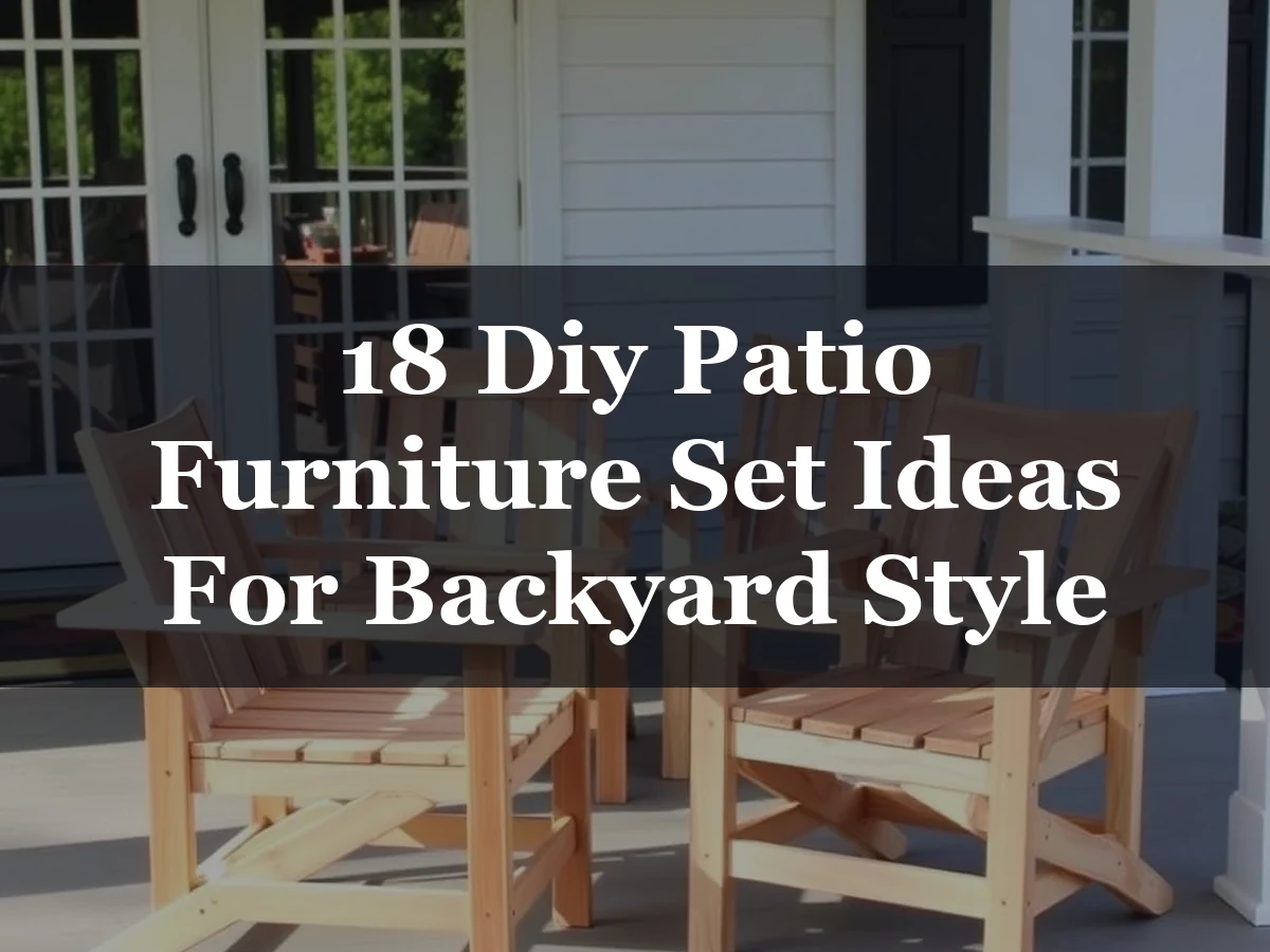18 Diy Patio Furniture Set Ideas For Backyard Style - 18 DIY Patio Furniture Set Ideas for Backyard Style