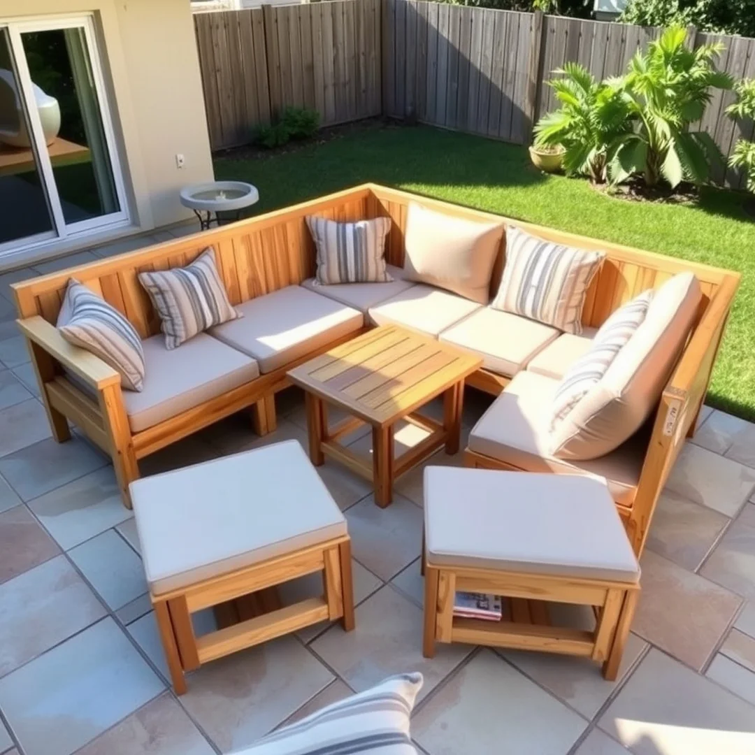 Custom Lounge Furniture - 18 DIY Patio Furniture Set Ideas for Backyard Style